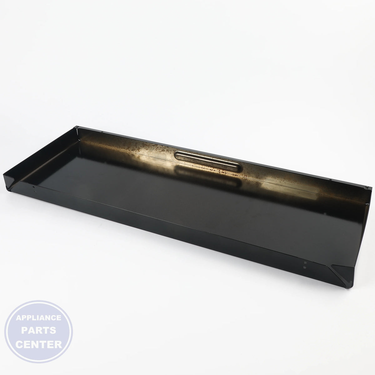 GEH BLACK DRAWER PANEL WB56X31458 - Installation in GEH model showing key mounting points