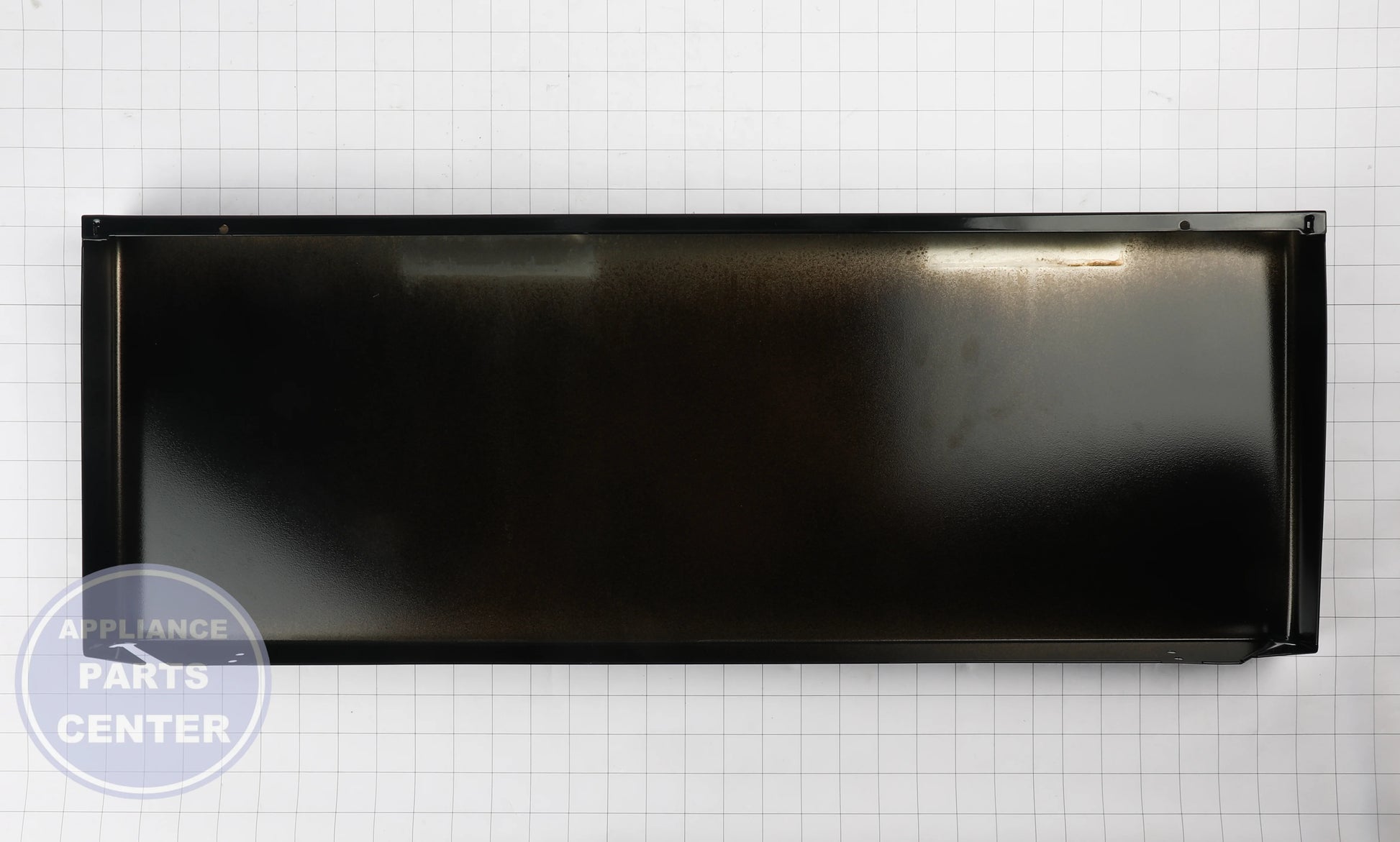GEH BLACK DRAWER PANEL WB56X31458 - Installation in GEH model showing key mounting points