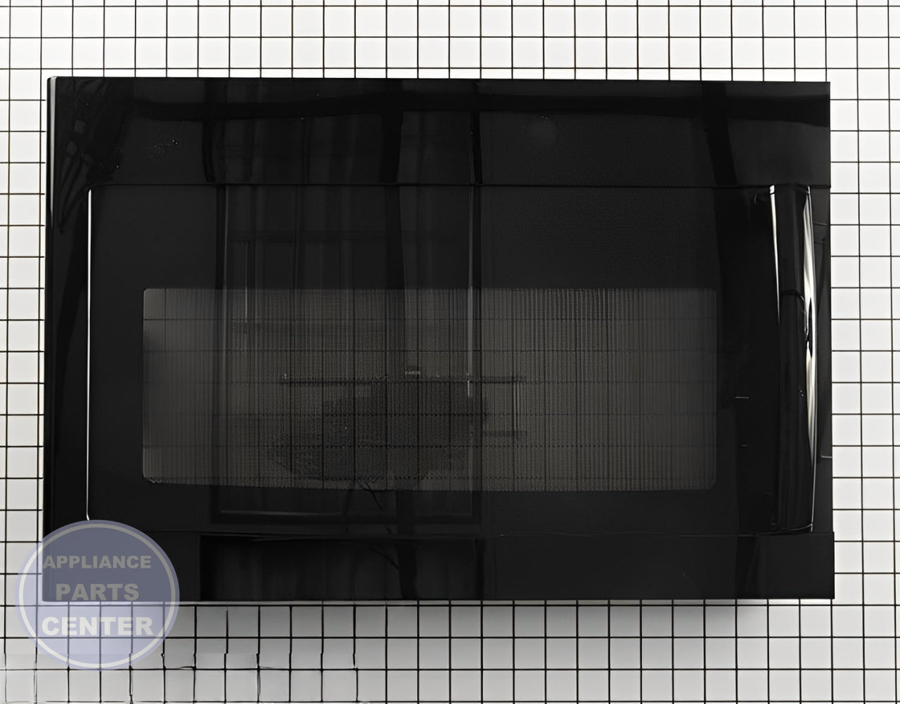 GE Door Assembly WB56X32788 - Main view showing tight seal for GE Microwaves