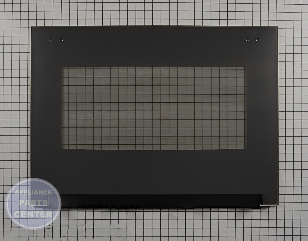 OUTER DOOR GLASS AND TRIM WB56X34822 - Detailed view of high-quality glass and trim details