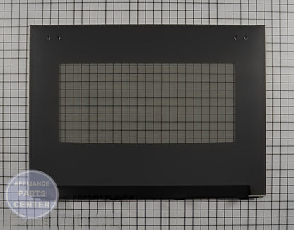 OUTER DOOR GLASS AND TRIM WB56X34822 - Detailed view of high-quality glass and trim details