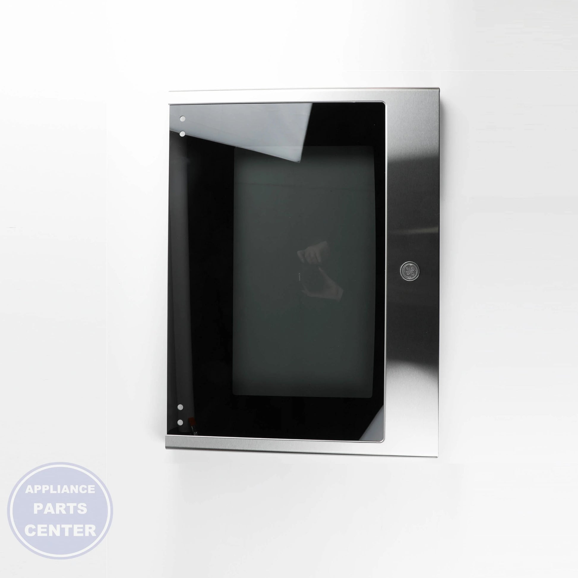 GEH GLASS AND PANEL DOOR ASM WB56X37991 - Installation in GEH model showing key mounting points