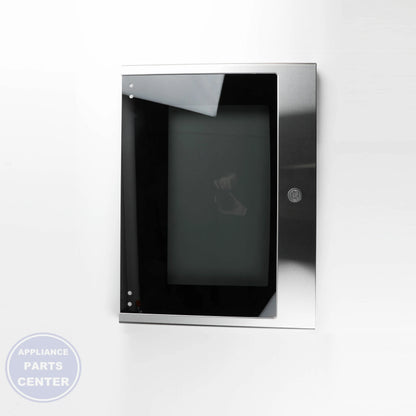 GEH GLASS AND PANEL DOOR ASM WB56X37991 - Installation in GEH model showing key mounting points