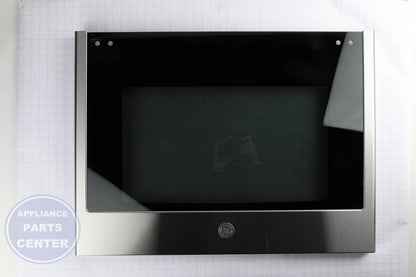 GEH GLASS AND PANEL DOOR ASM WB56X37991 - Installation in GEH model showing key mounting points