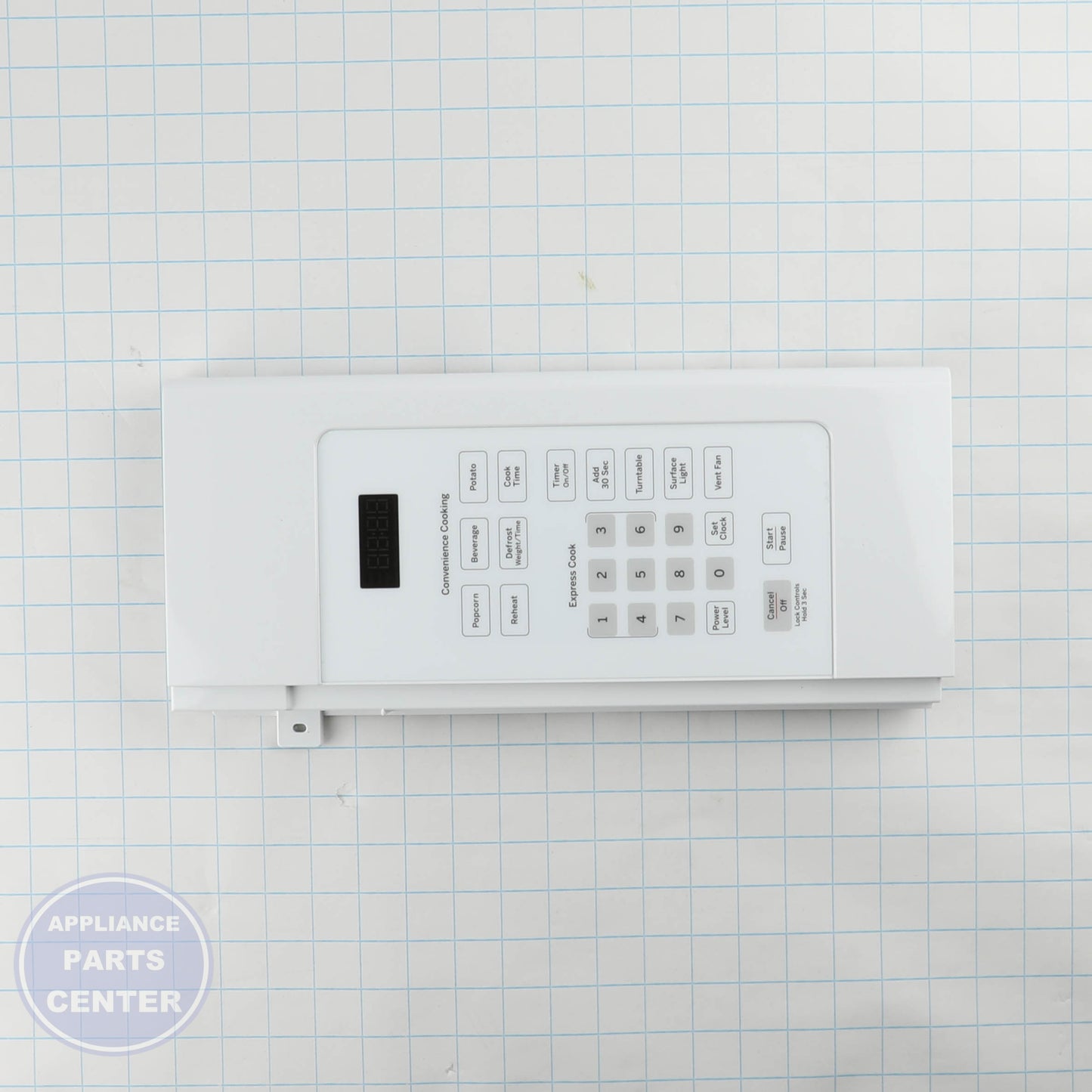 WHITE CONTROL PANEL WB56X38146 - Detailed view of control options