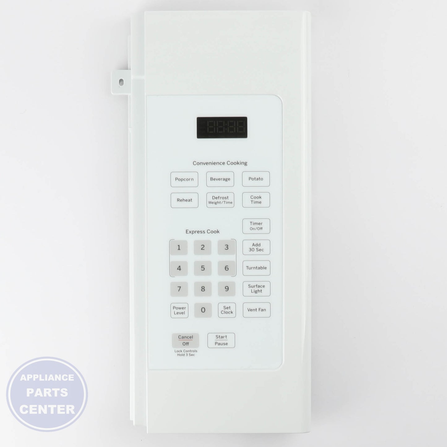 GEH WHITE CONTROL PANEL WB56X38146 - Main view showing sleek design for specific models