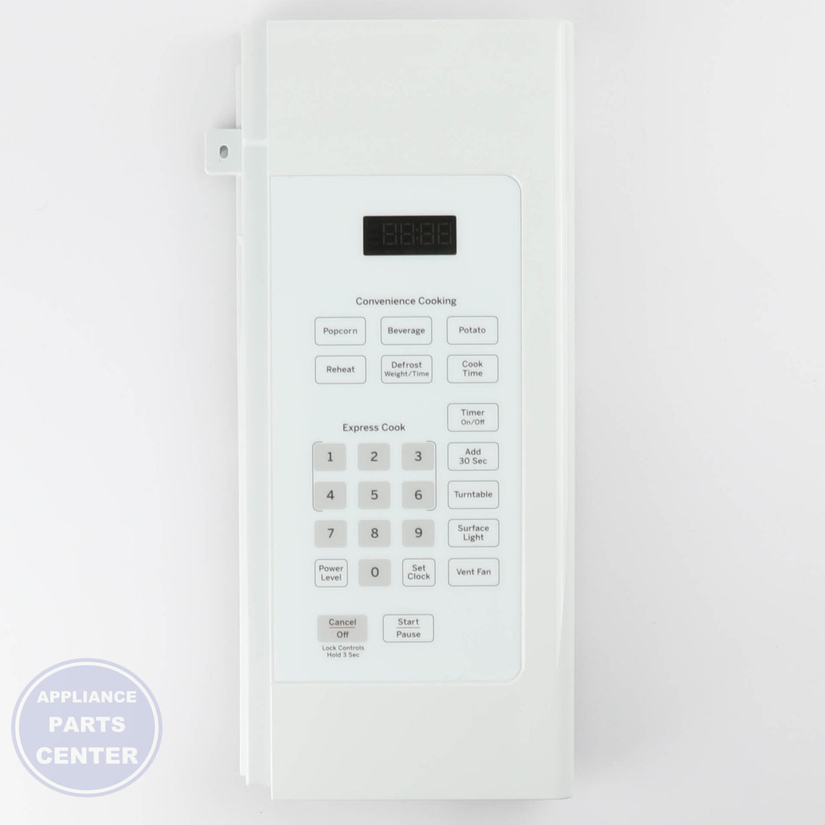 GEH WHITE CONTROL PANEL WB56X38146 - Main view showing sleek design for specific models