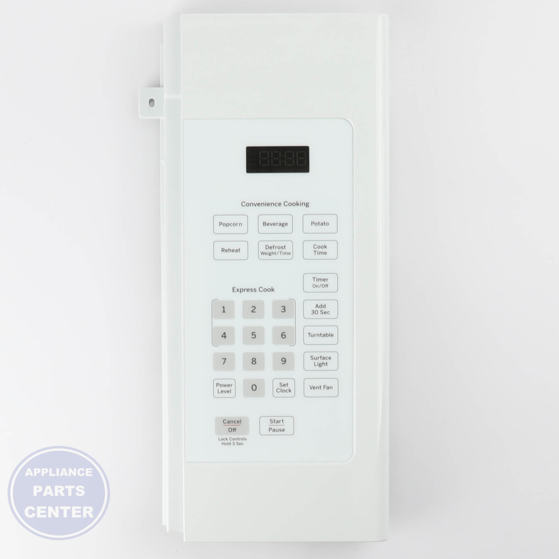GEH WHITE CONTROL PANEL WB56X38146 - Main view showing sleek design for specific models