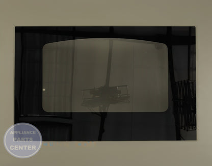 GE Door Glass WB57K10109 - Main view showing crystal-clear visibility for GE Profile Cafe Series