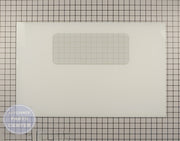 GE Outer Door Glass WB57K3 - Main view showing heat-resistant glass panel for various models