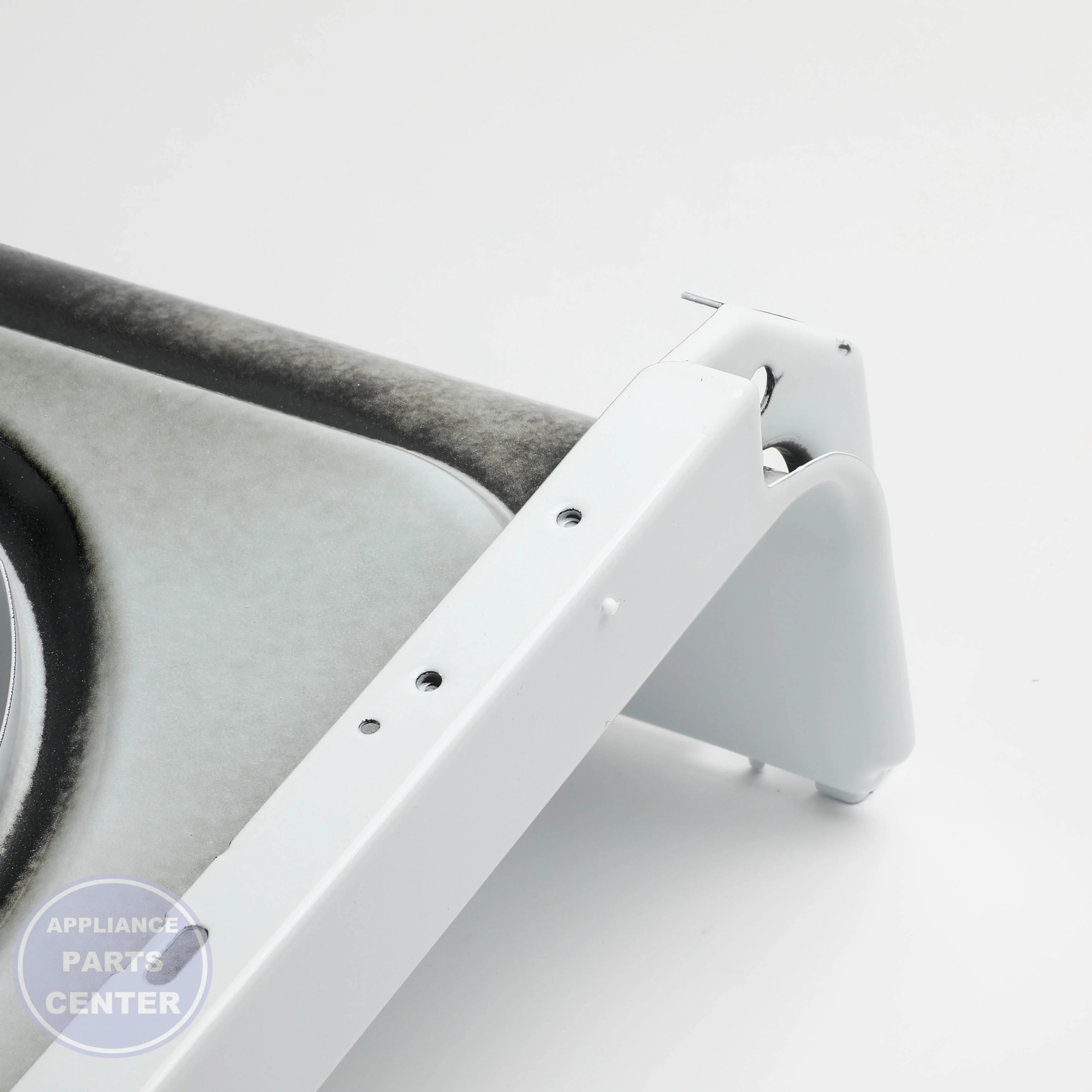 RANGETOP MECH ASM WH WB62T10614 - Side view with precise measurements