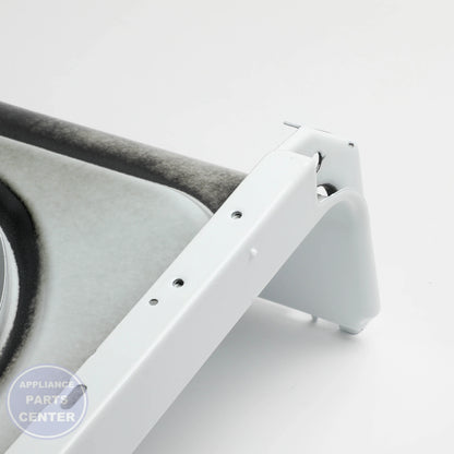 RANGETOP MECH ASM WH WB62T10614 - Side view with precise measurements