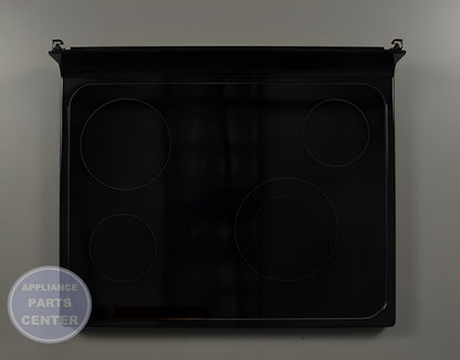 GEH RANGETOP GLASS - BLACK WB62X20903 - Main view showing durable glass for GEH models