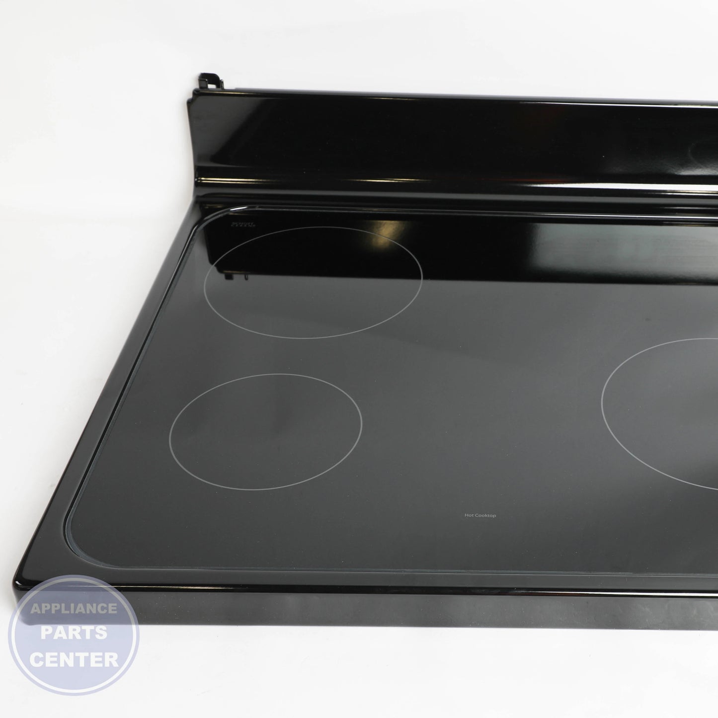 RANGETOP GLASS ASM (BK) WB62X20907 - Detailed view of premium glass material for enhanced durability