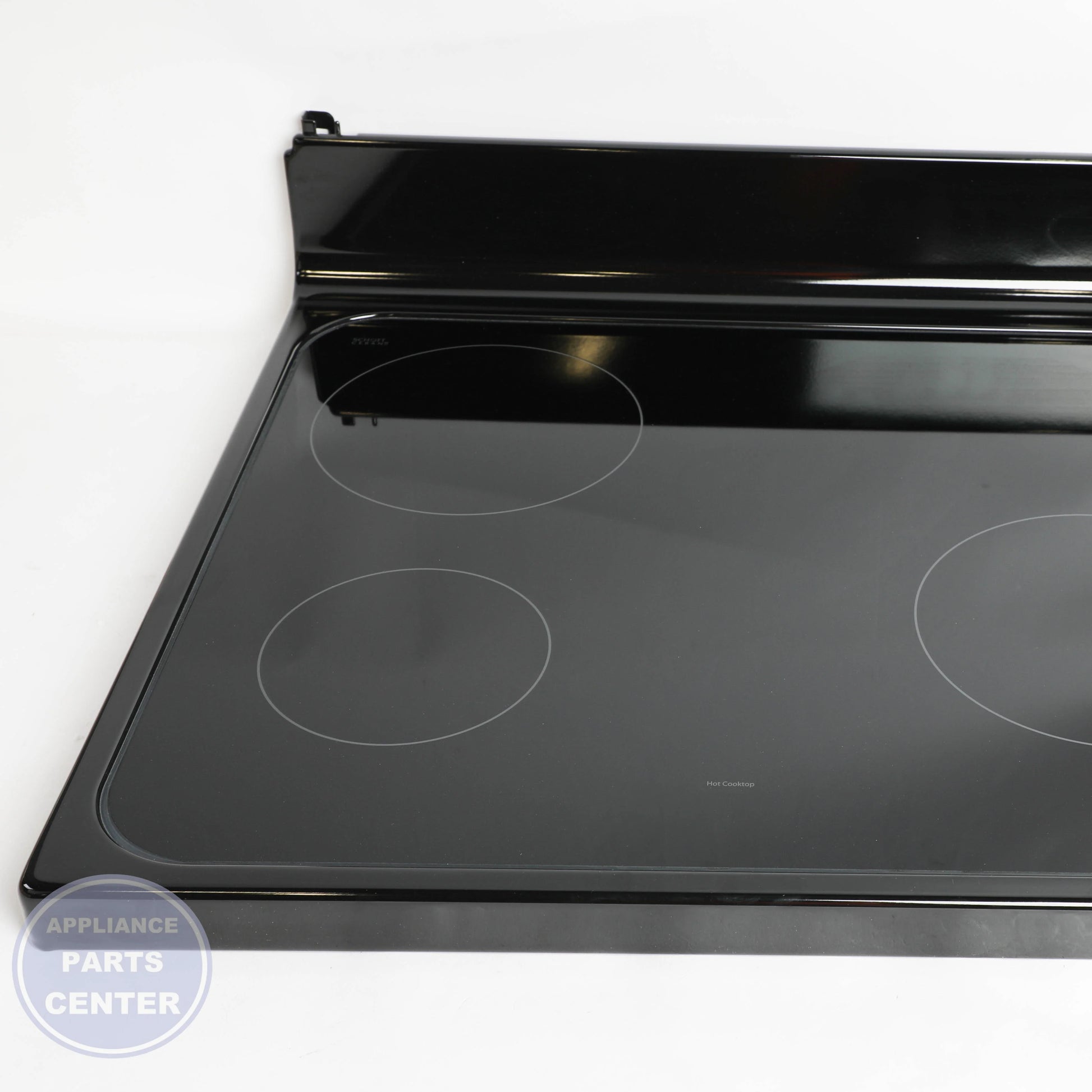 RANGETOP GLASS ASM (BK) WB62X20907 - Detailed view of premium glass material for enhanced durability
