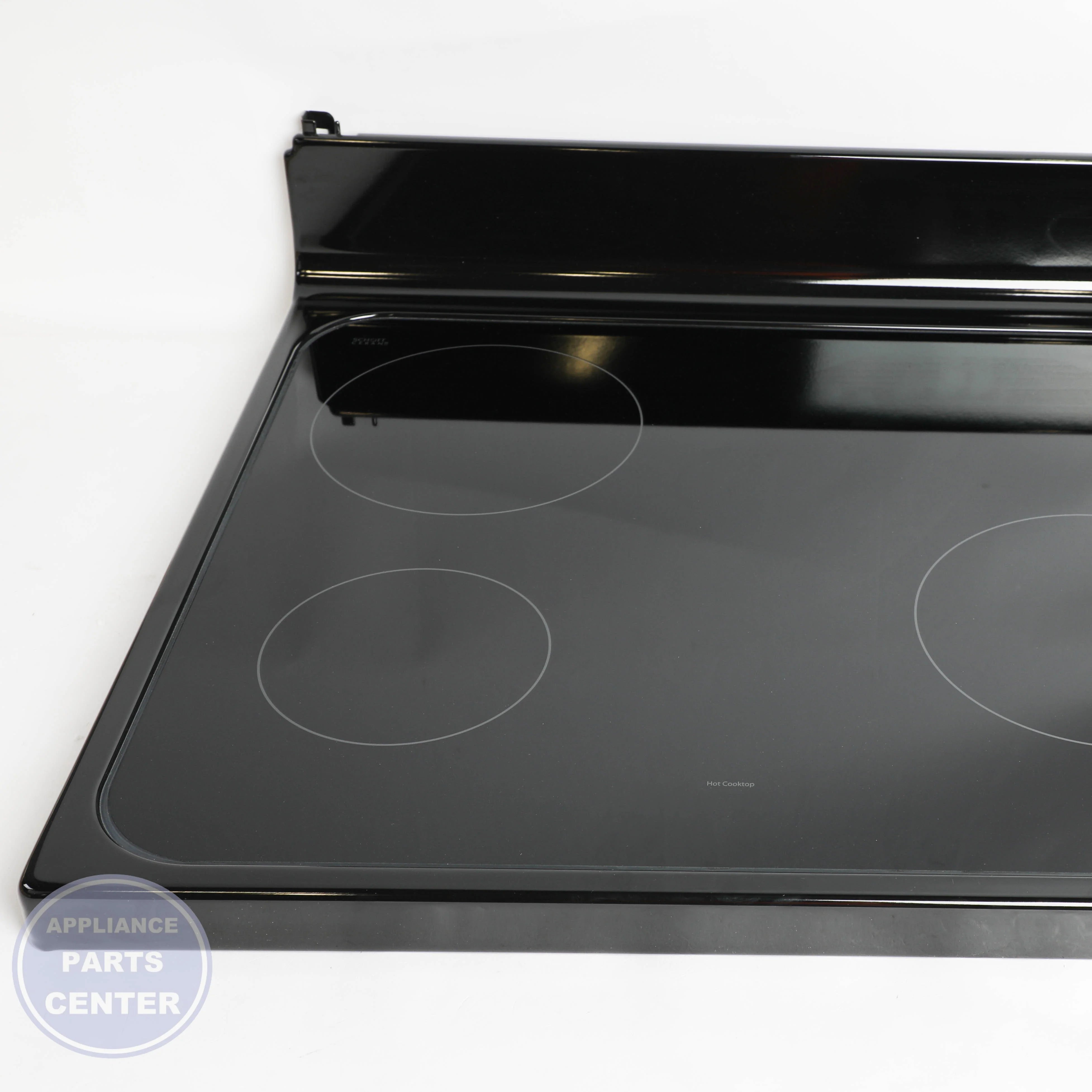 RANGETOP GLASS ASM (BK) WB62X20907 - Detailed view of premium glass material for enhanced durability