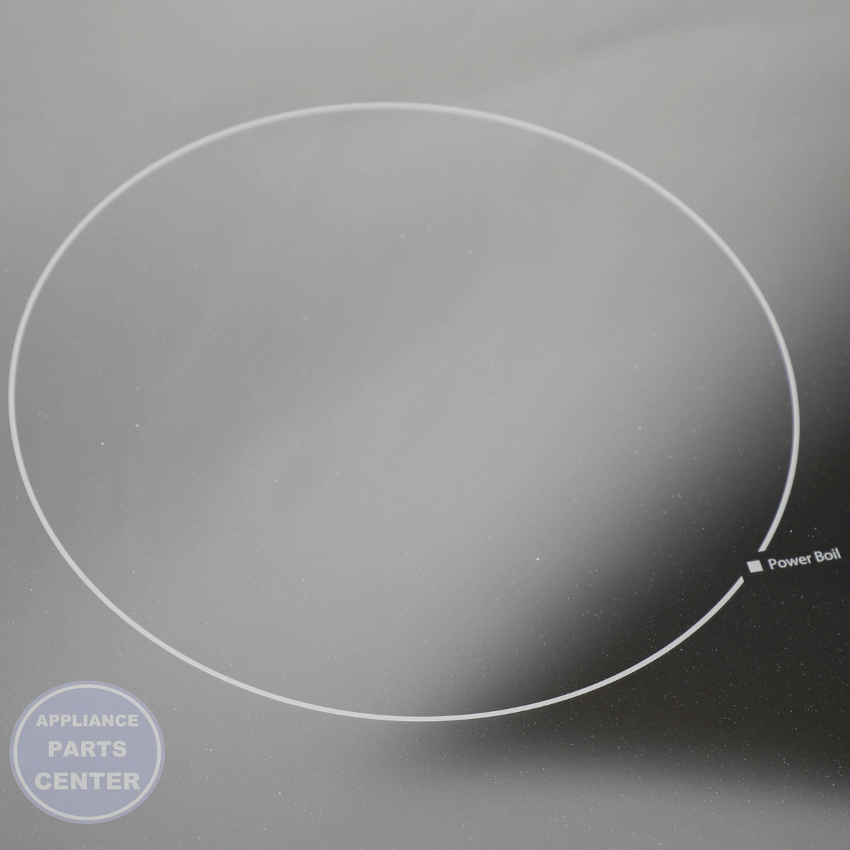 RANGETOP GLASS ASM (BK) WB62X20907 - Side view with exact measurements for perfect fit