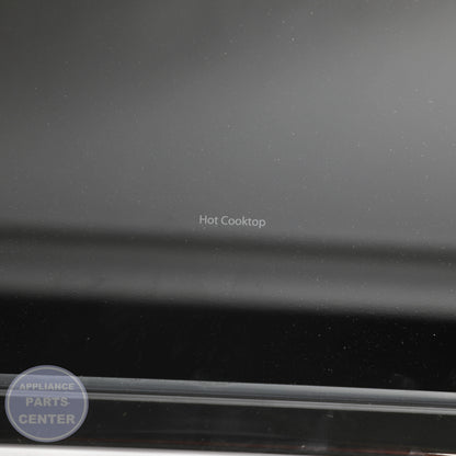 GEH RANGETOP GLASS ASM (BK) WB62X20907 - Main view showing premium glass quality for GEH stove models