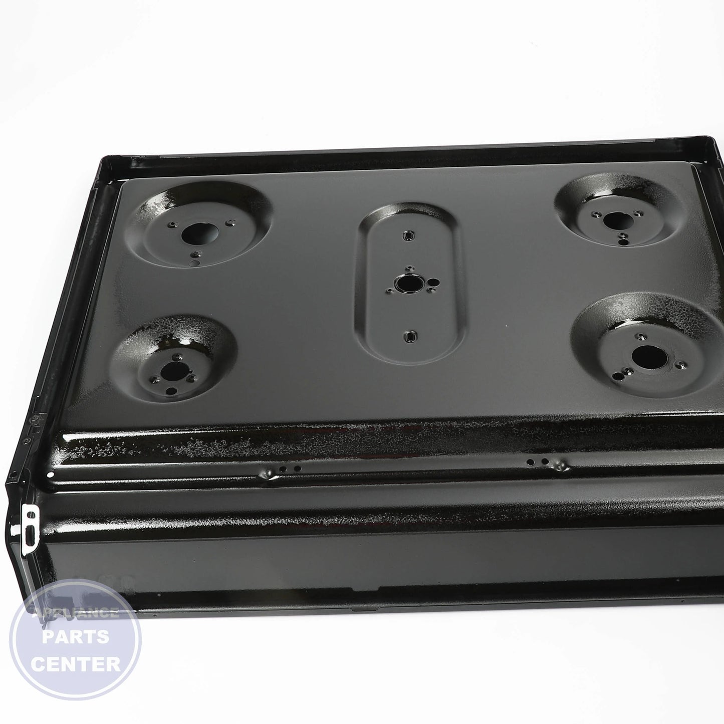 GEH RANGETOP AND BRKT ASM WB62X24778 - Installation in specific model showing key mounting points