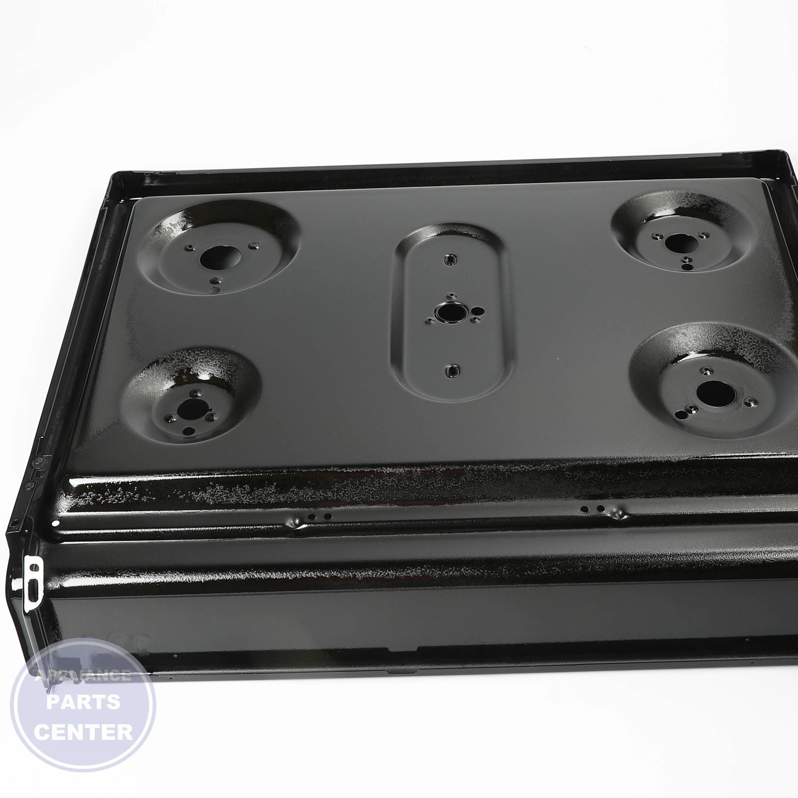 GEH RANGETOP AND BRKT ASM WB62X24778 - Installation in specific model showing key mounting points