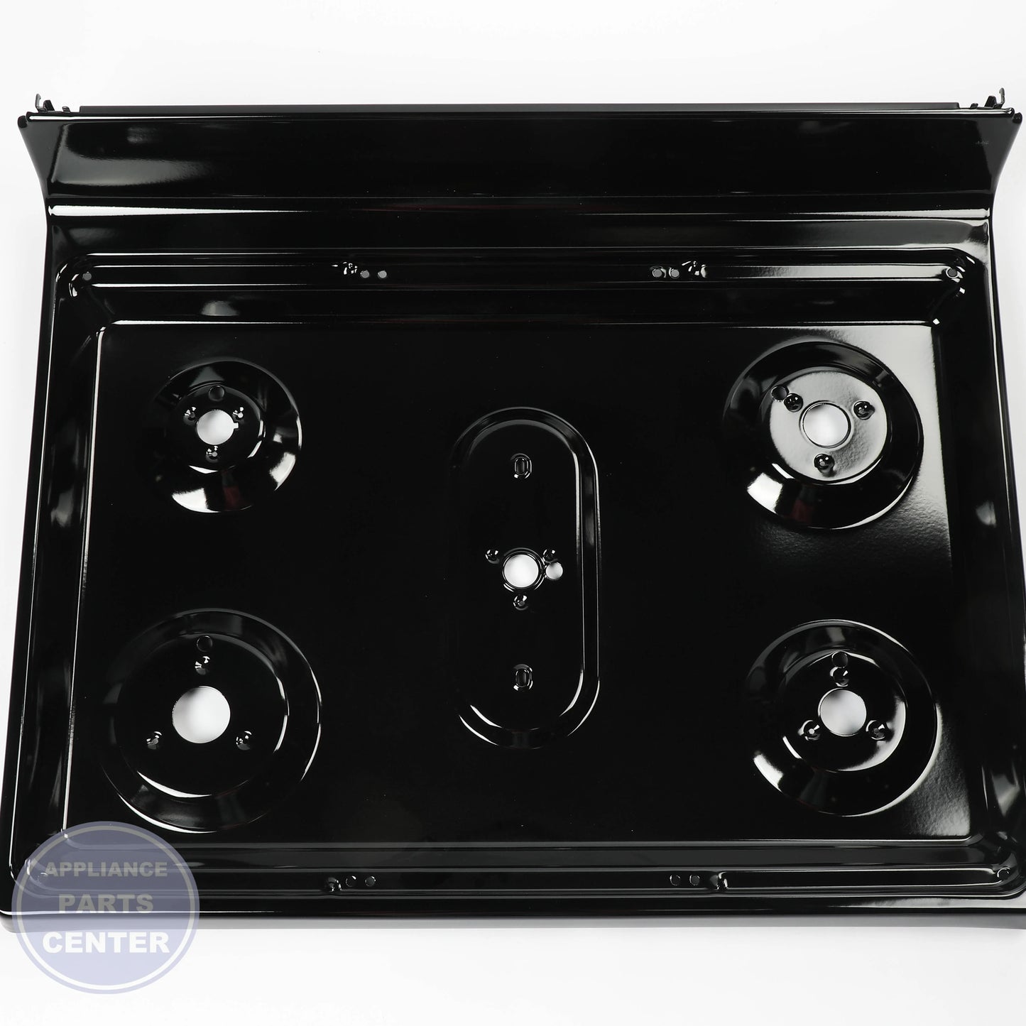 GEH RANGETOP AND BRKT ASM WB62X24778 - Installation in specific model showing key mounting points