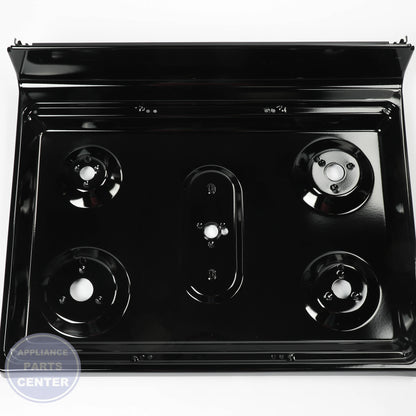 GEH RANGETOP AND BRKT ASM WB62X24778 - Installation in specific model showing key mounting points