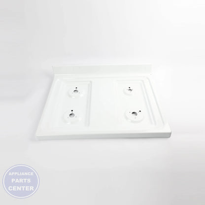 GEH WHITE RANGE TOP WB62X31580 - Installation in Profile series showing key mounting points