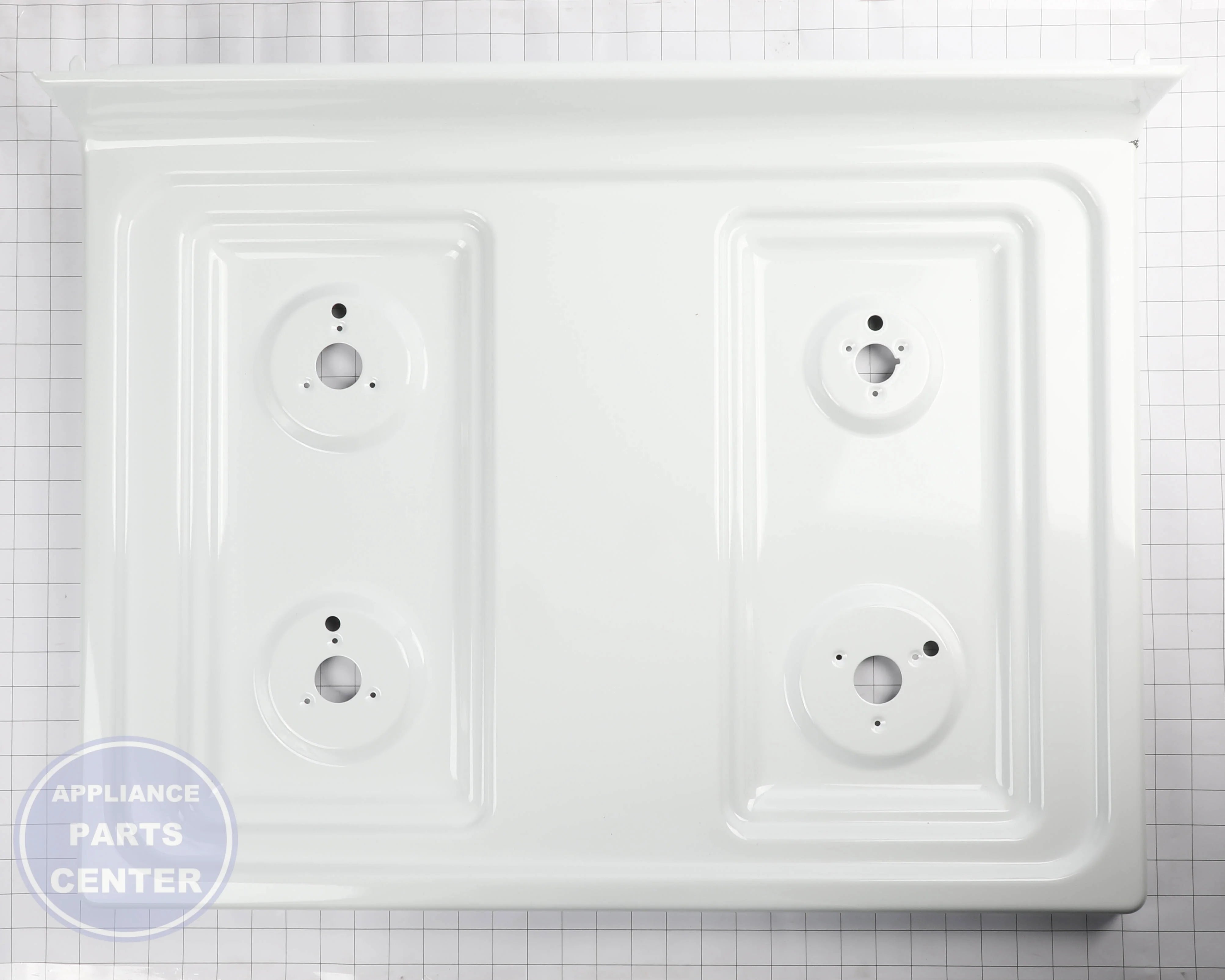 GEH WHITE RANGE TOP WB62X31580 - Installation in Profile series showing key mounting points