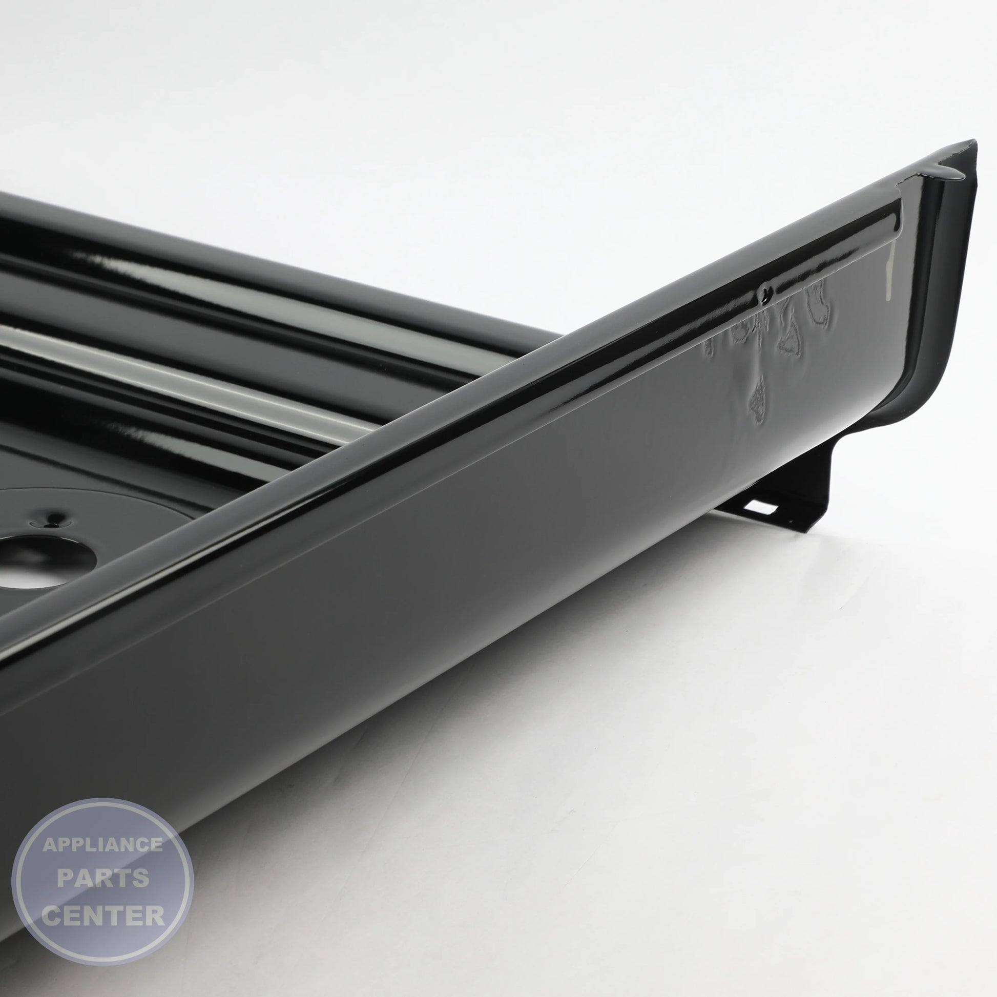 BLACK RANGE TOP WB62X31581 - Side view with precise measurements