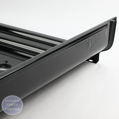 BLACK RANGE TOP WB62X31581 - Side view with precise measurements