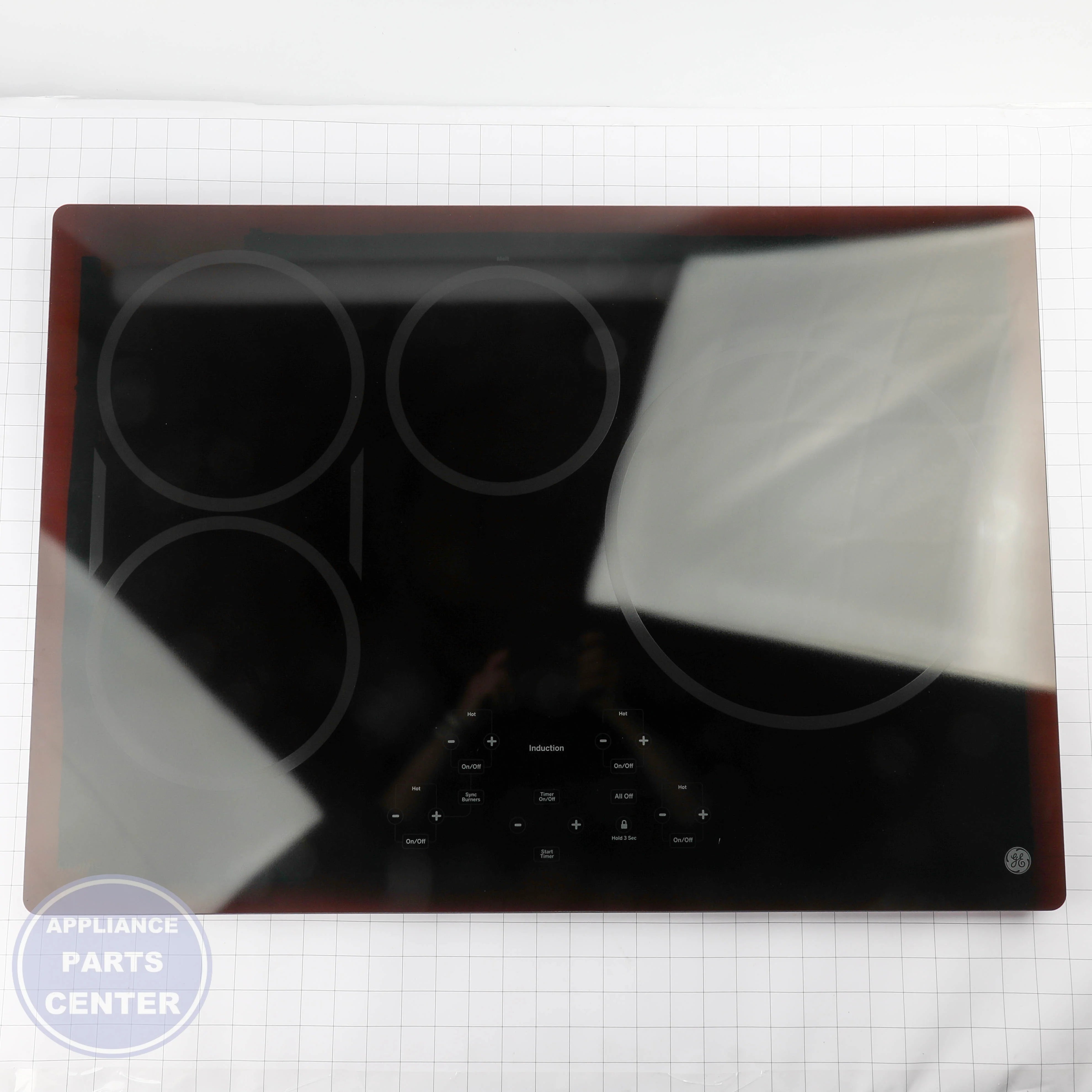 GEH MAINTOP GLASS ASM 30 - Installation in GEH model showing key mounting points