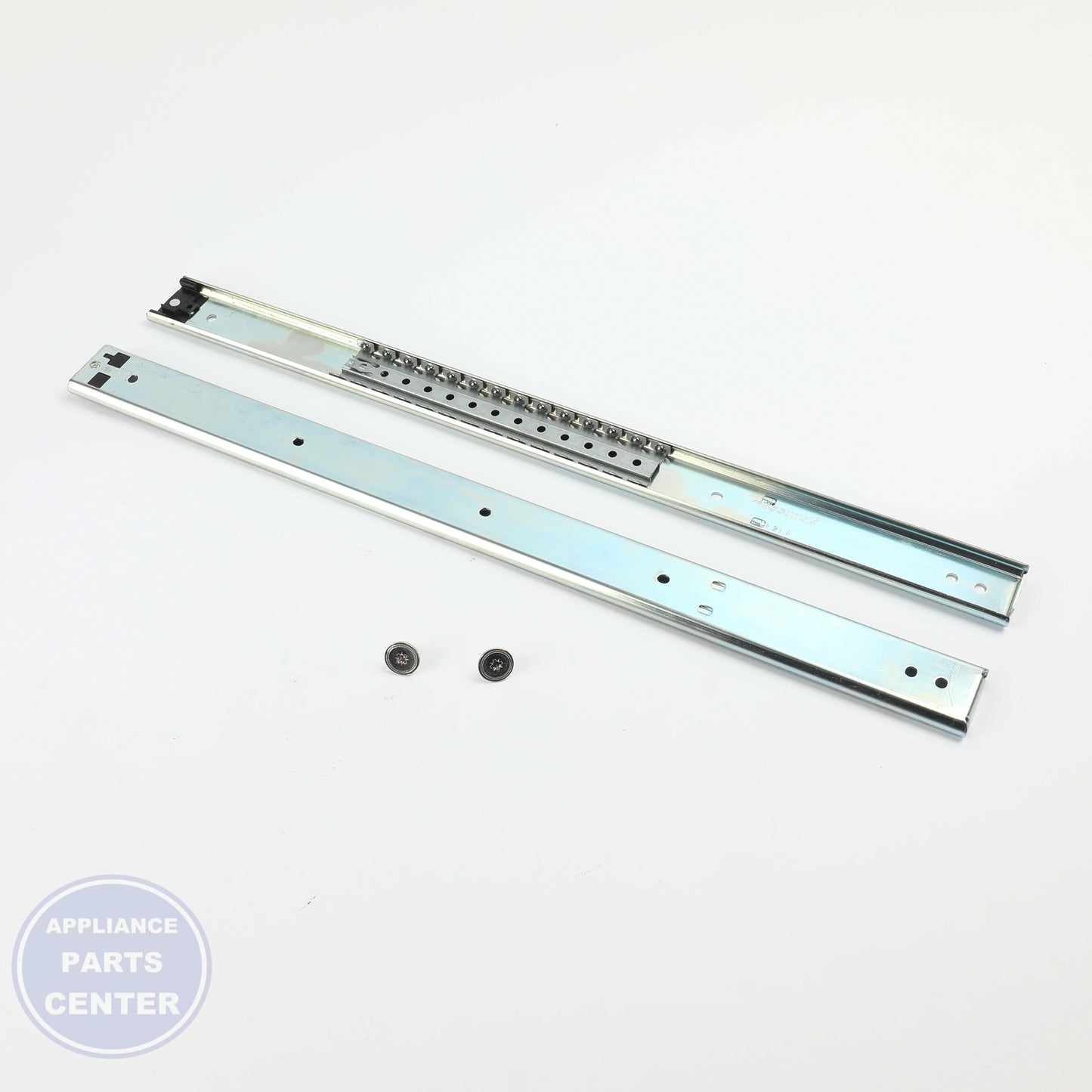SLIDE AND BEARING KIT WB63X27680 - Side view with support for heavy loads up to 50 lbs