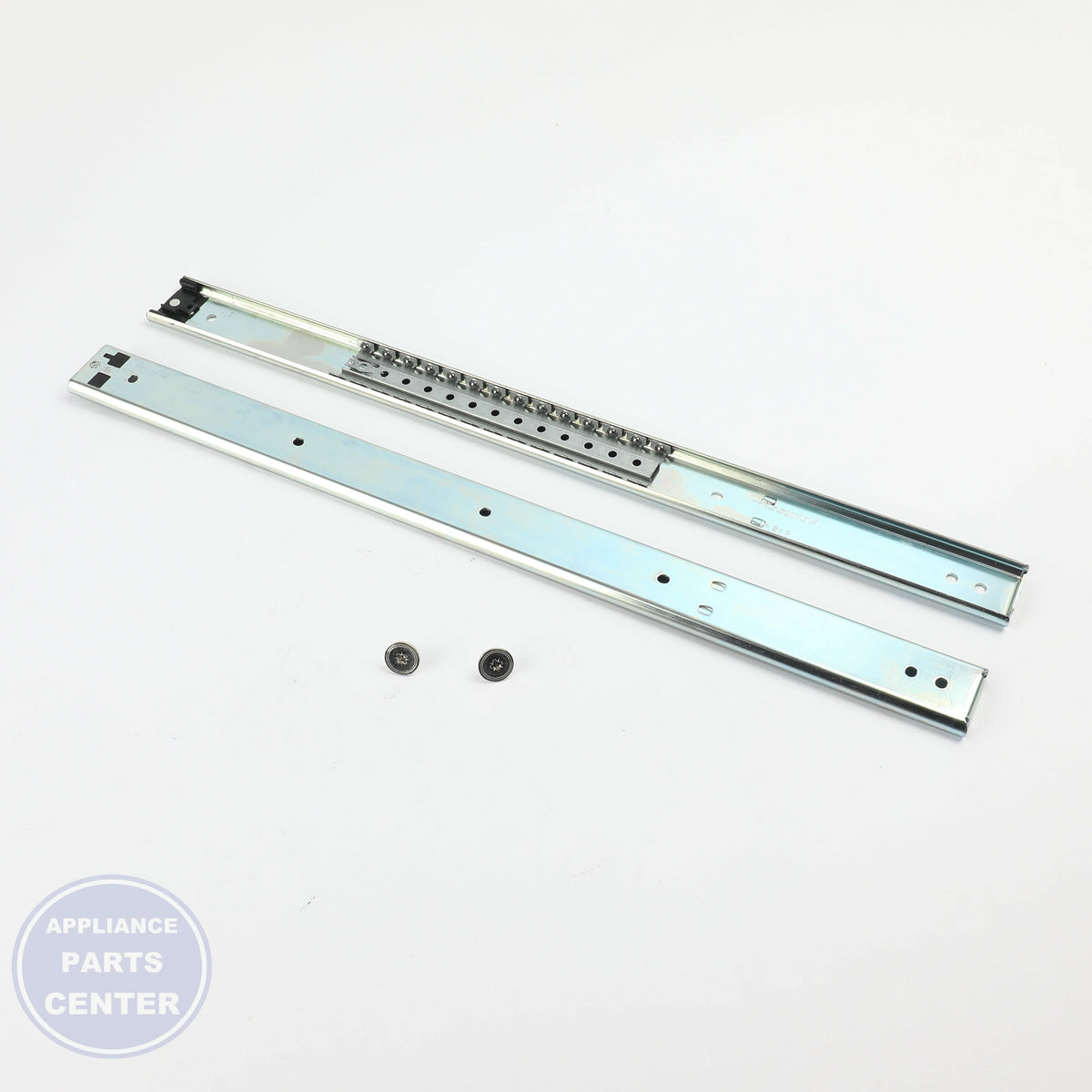 SLIDE AND BEARING KIT WB63X27680 - Side view with support for heavy loads up to 50 lbs