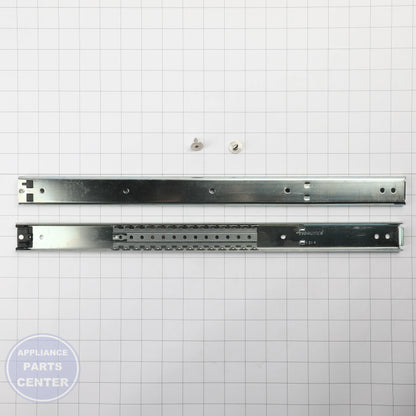 GEH SLIDE AND BEARING KIT WB63X27680 - Installation in GEH model showcasing key mounting points