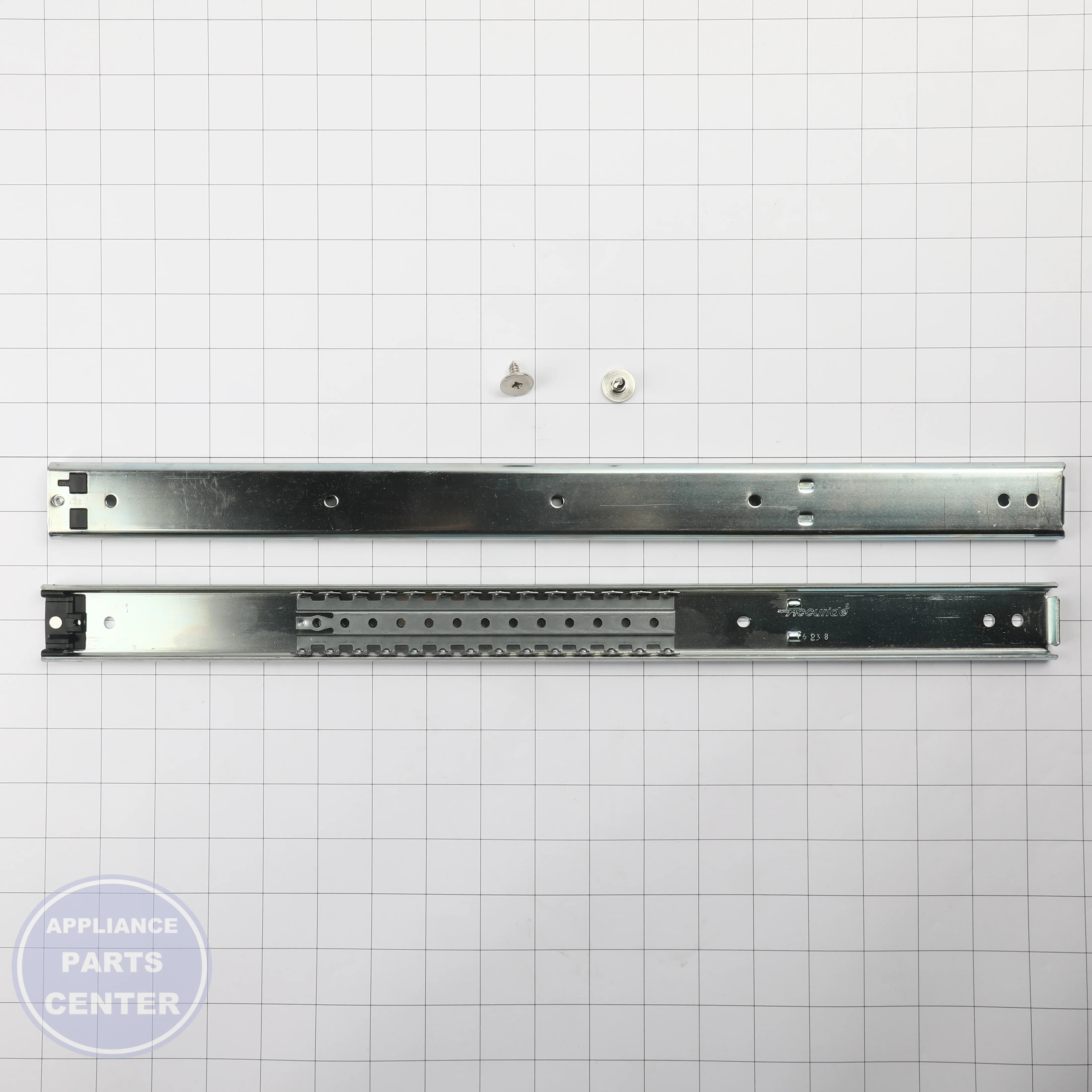 GEH SLIDE AND BEARING KIT WB63X27680 - Installation in GEH model showcasing key mounting points