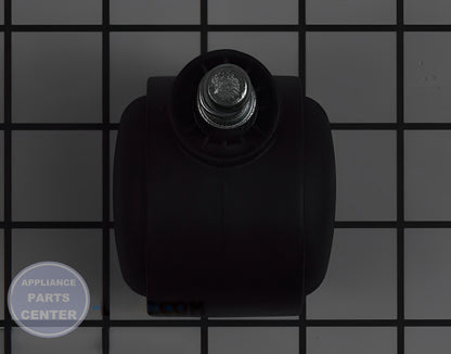 Dishwasher Caster WD01X25527 - Side view with precise measurements and specifications
