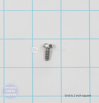 GEH SCREW 8-16 HXW 1/2 SS WD02X10067 - Main view showing stainless steel construction for GEH models