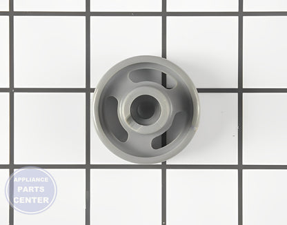 GE DISHWASHER LOWER DISH RACK STUD AND ROLLER WD12X10231 - Detailed view of durable Shaft and Wheel