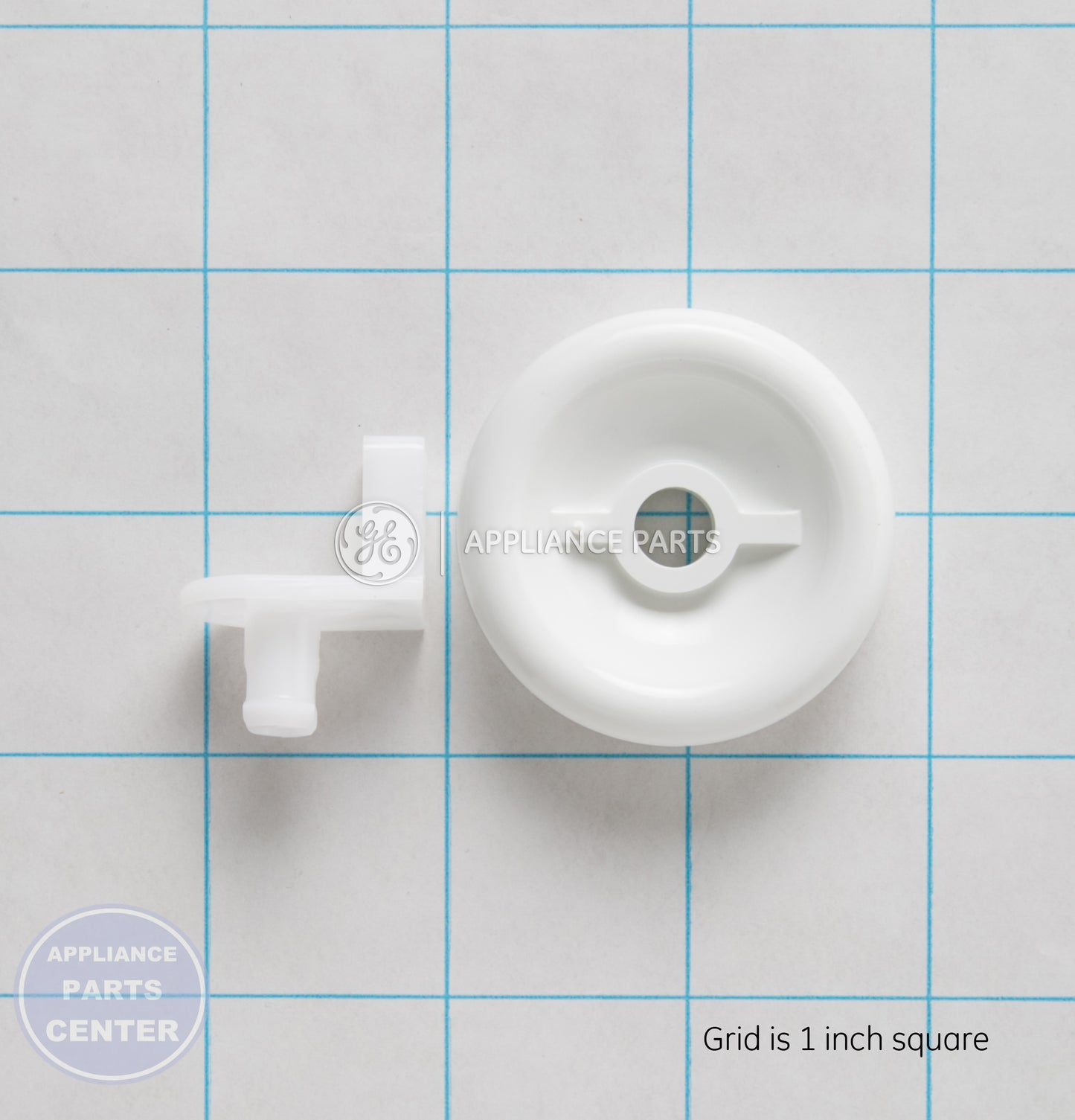 GEH *SUB AT ZERO* STUD & ROLLER ASM WD12X10267 - Main view showing roller assembly for GEH models