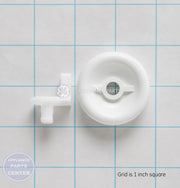 GEH *SUB AT ZERO* STUD & ROLLER ASM WD12X10267 - Main view showing roller assembly for GEH models
