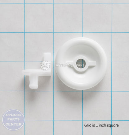 GEH *SUB AT ZERO* STUD & ROLLER ASM WD12X10267 - Main view showing roller assembly for GEH models