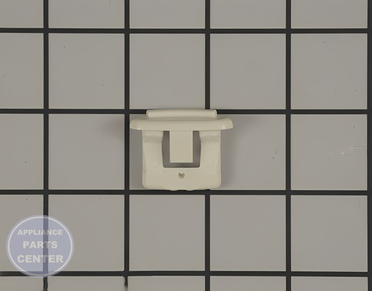 GE DISHWASHER WHITE RACK SLIDE ENDCAP WD12X10304 - Main view showing smooth rack sliding for various dishwasher models