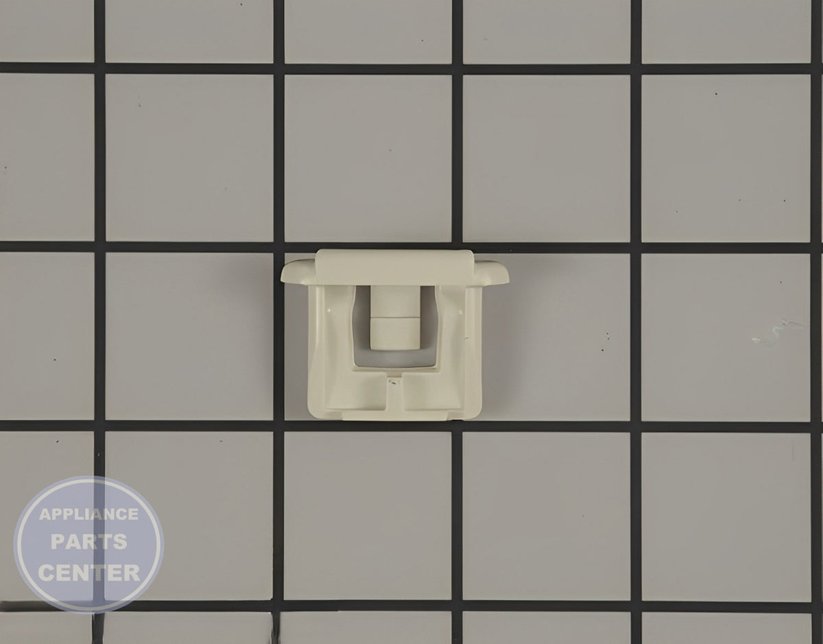 GE DISHWASHER WHITE RACK SLIDE ENDCAP WD12X10304 - Detailed view of durable technical features