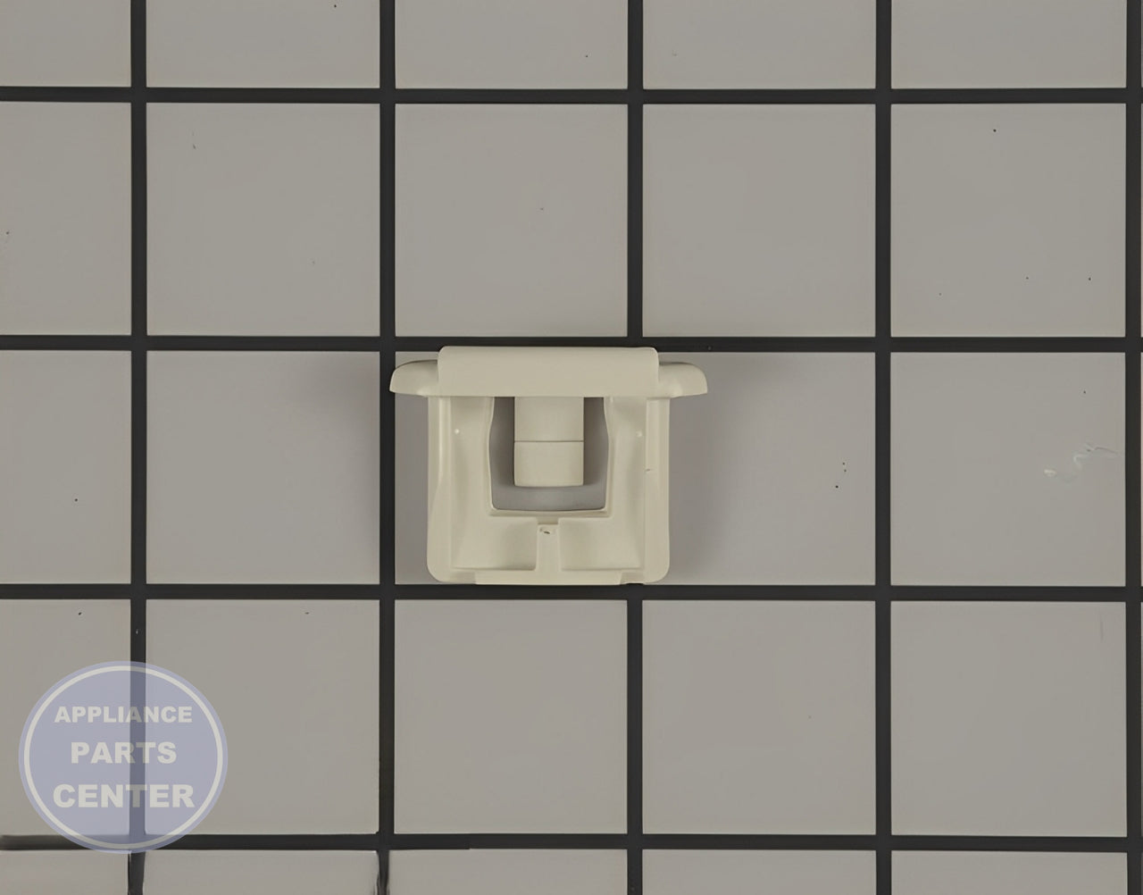 GE DISHWASHER WHITE RACK SLIDE ENDCAP WD12X10304 - Detailed view of durable technical features