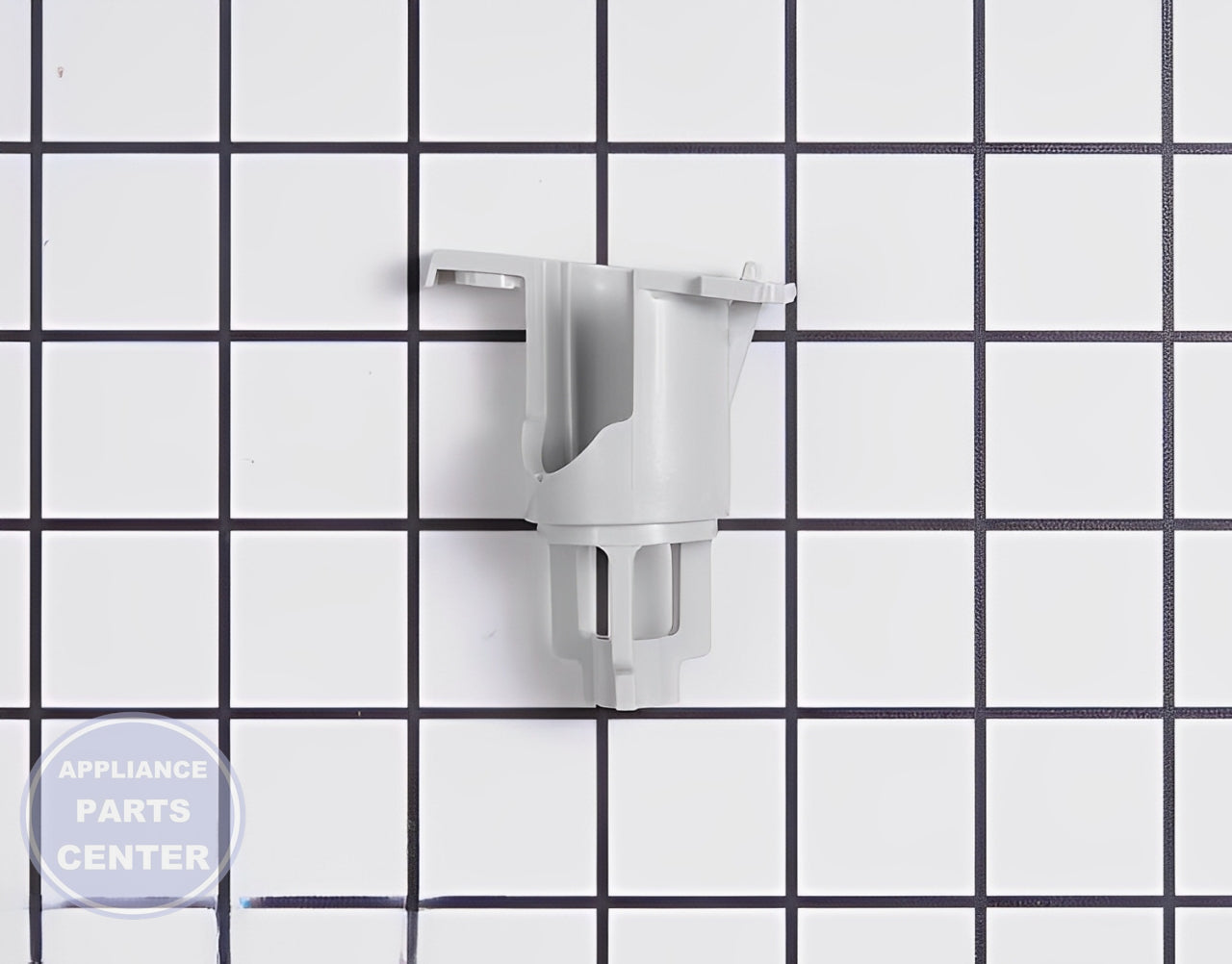 Center Wash Arm Support WD12X10352 - Detailed view of sturdy construction with precise measurements
