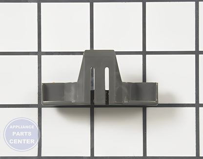 GE DISHWASHER UPPER SLIDE RAIL STOP WD12X10426 - Detailed view of stable positioning feature