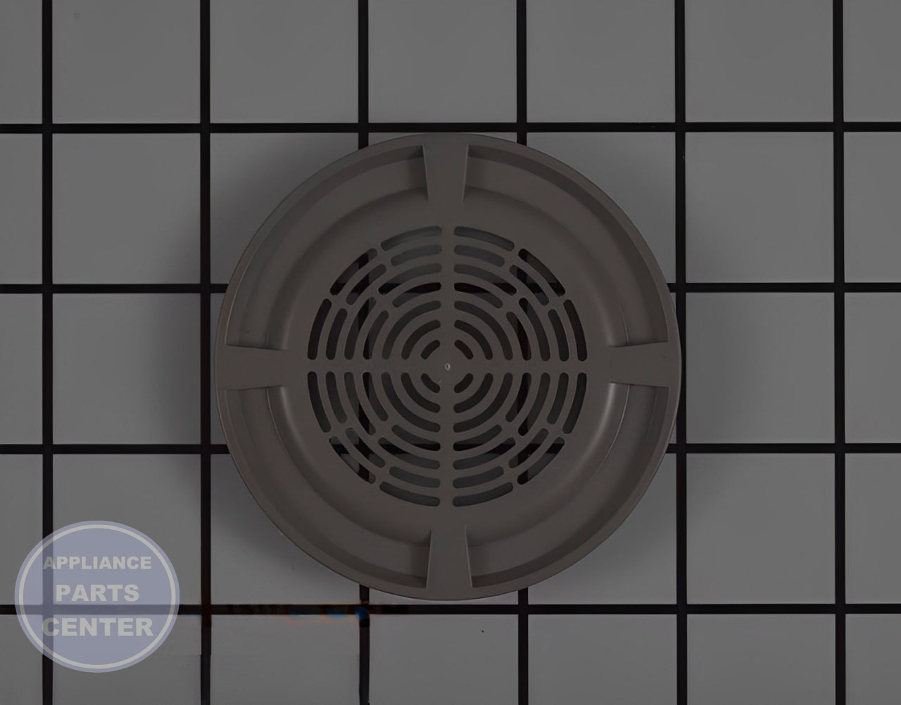 Vent Cover WD12X10471 - Detailed view of the vent cover's duct and venting design