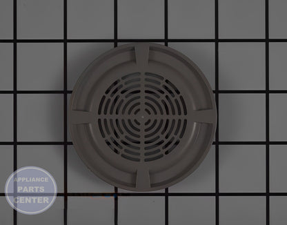 Vent Cover WD12X10471 - Detailed view of the vent cover's duct and venting design