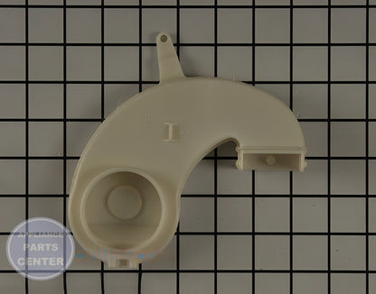 GE DISHWASHER TRANSITION PIECE ASSEMBLY WD12X23557 - Detailed view of duct & venting functionality