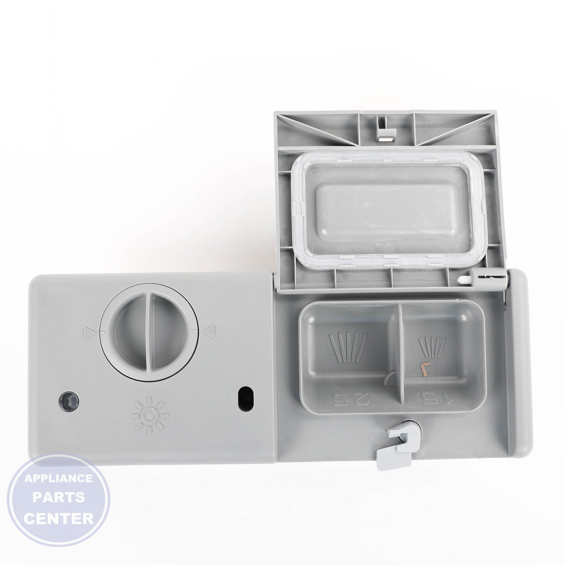 GEH DETERGENT DISPENSER WD12X23625 - Installation in GEH model showing easy mounting points